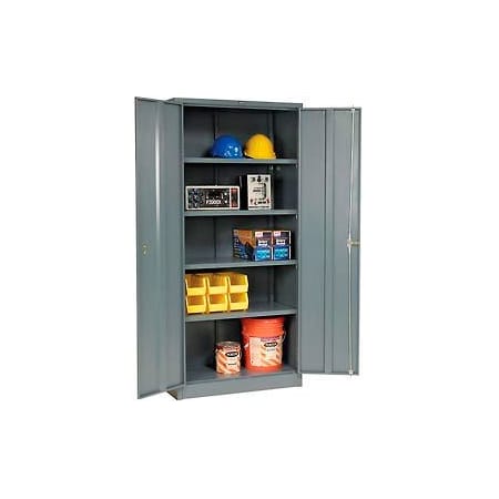 Global Industrial Storage Cabinet, 78 in H, 36 in W, Gray 603599GY